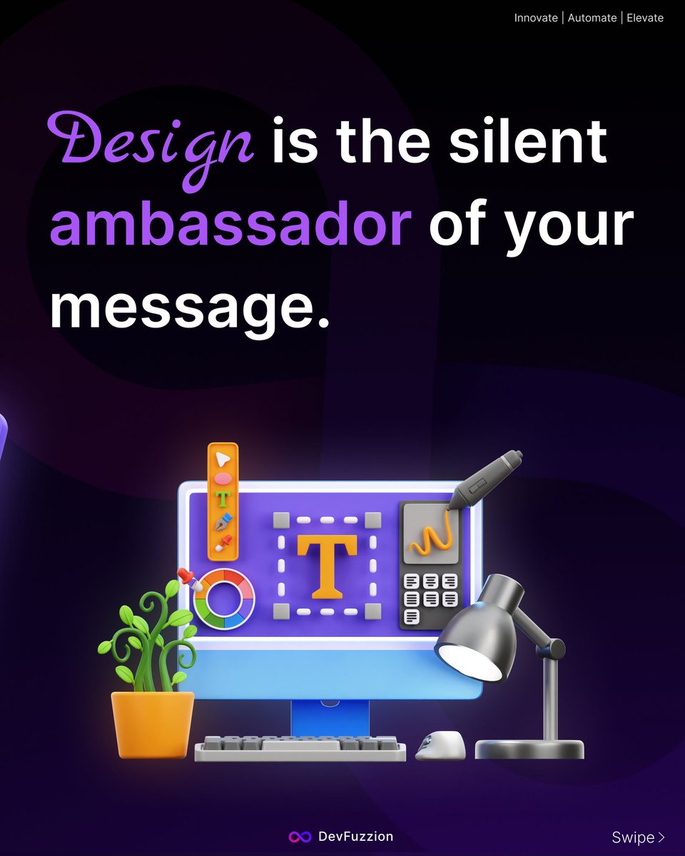 devfuzzion's tweet image. Design is not just decoration—it's communication.
Every font, color, and layout choice should serve a purpose. If your design isn’t guiding, informing, or connecting, it’s just noise.
Let your work speak clearly.
#graphicdesign #designprinciples #visualdesign #design #