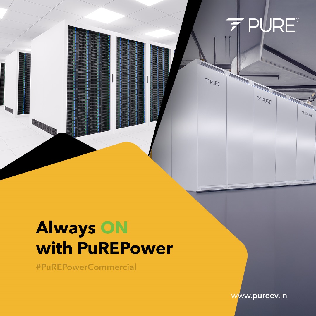 pureenergyindia's tweet photo. PuREPower Commercial keeps your essential business equipment powered during grid outages. From elevators to servers, we've got you covered.

#PuREPower #Alwayson #CriticalPower #BusinessEquipment #BackupEnergy

#PUREEV | Nishanth Dongari | Rohit Vadera https://t.co/jTT42h561j