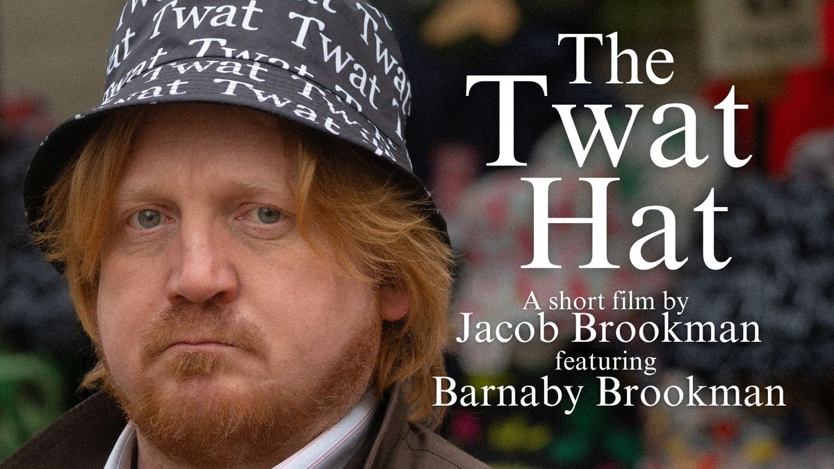 jacobbrookman's tweet photo. Coming soon!

The Twat Hat is a comic video portrait of hat shop assistant, Barnaby Brookman.

Stay tuned for news of screenings. 🎬🎥🍿 https://t.co/EpbDVtTmWz