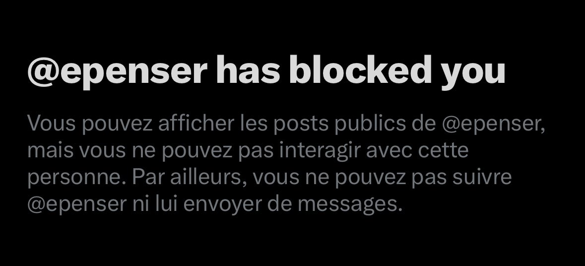 RebrBob's tweet photo. @epenser Incroyable ces gens qui bloquent face à la contradiction 😳 https://t.co/qhcrSzw4AH