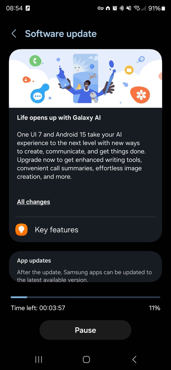 sick_boy_23's tweet image. Finally, it&apos;s live in EU!!
#OneUI7Update #ui7 #s24ultra #Samsung