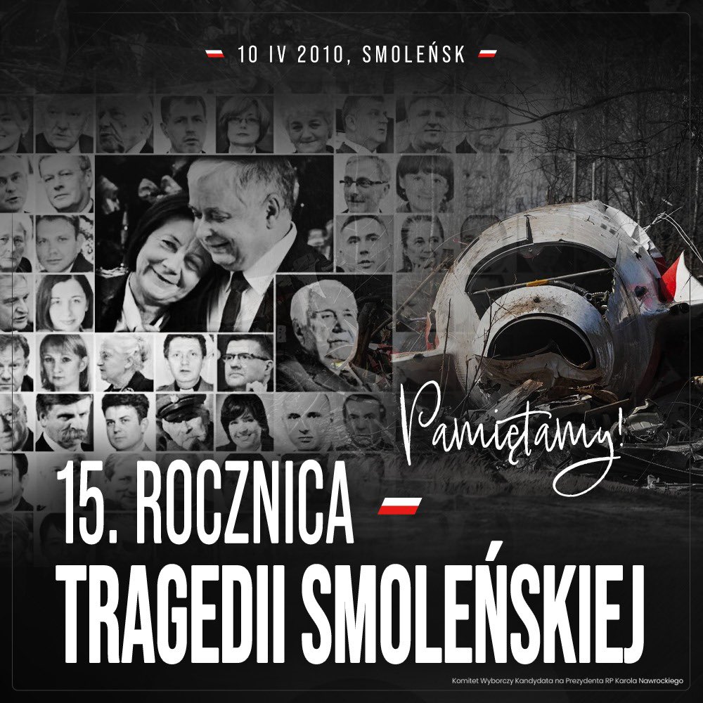 NawrockiKn's tweet photo. „Zbrodnia Katyńska już zawsze będzie przypominać o groźbie zniewolenia i zniszczenia ludzi i narodów. O sile kłamstwa. Będzie jednak także świadectwem tego, że ludzie i narody potrafią – nawet w czasach najtrudniejszych – wybrać wolność i obronić prawdę”.

Te słowa są fragmentem wystąpienia, które miał wygłosić śp. Prezydent Lech Kaczyński 10 kwietnia 2010 roku w Katyniu. Nie zostały wypowiedziane, ale nigdy nie mogą być zapomniane. 
15 lat temu Polacy stracili swojego Prezydenta śp. profesora Lecha Kaczyńskiego i Pierwsza Damę Marię Kaczyńską. W tej tragicznej drodze po prawdę katyńską,  Pierwszej Parze towarzyszyły 94 osoby, które żyły i pracowały dla Polski. To był wstrząs okrutny i ogromny. Przyniósł wielkie cierpienie. Polska pokryła się łzami, ale też pokazała, że w tych najtrudniejszych chwilach, potrafimy być trwałą i mocną wspólnotą narodową. 

Nigdy nie zapomnimy! Cześć Ich pamięci!