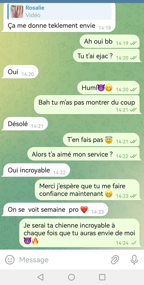 Hey salut mes bb tout ce passe dans mon canal télégramme l'accès est gratuit avec des nude et vidéo hot 🔥

  Rt follow like et rejoins mon canal on s'amuse discrètement

t.me/+dLXCMhrec6U3M…