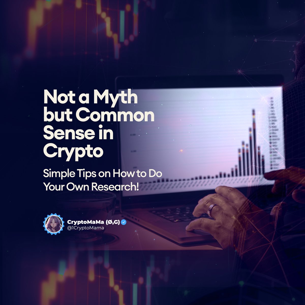 1CryptoMama's tweet photo. They tell you, “Always do your own research,” but they don’t explain how!

50% of crypto investors have lost more money than they have made

In this dwindling market, now is the best time to gather as much knowledge as possible before the market turns green.

🧵Like and repost https://t.co/mbU0Pv98Xp