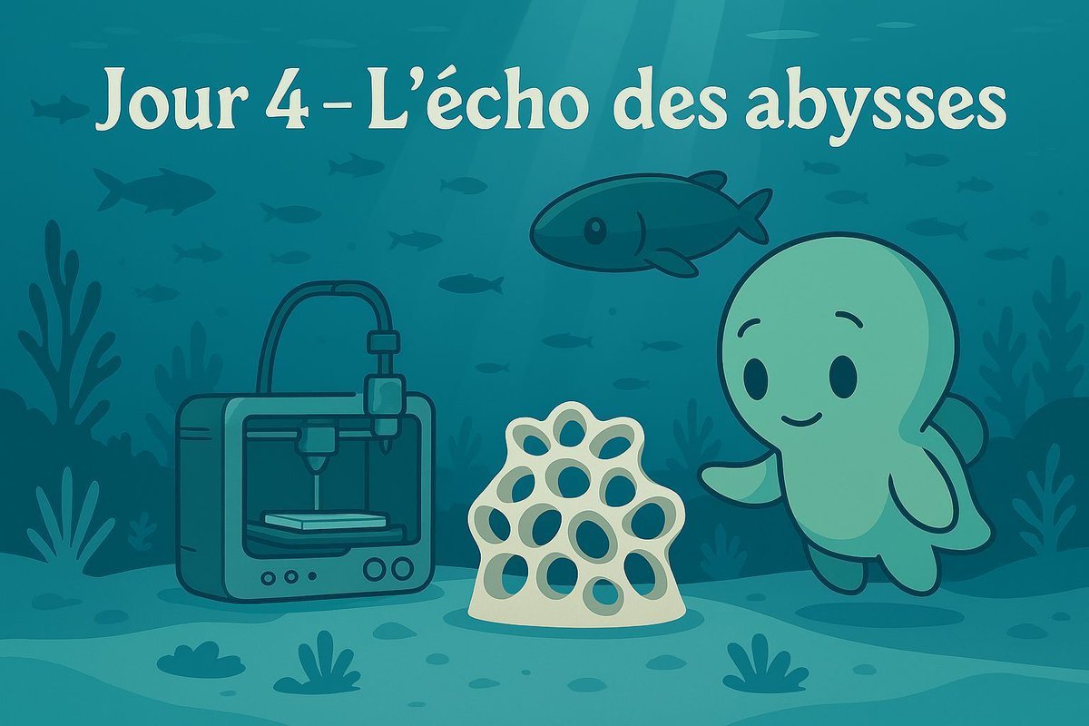 Bloopopolis's tweet photo. 🤖 Jour 4 – L’écho des abysses :

En mer, des solutions technologiques émergent :
Drones sous-marins pour surveiller les zones de braconnage.
Algorithmes de prédiction des migrations de poissons.
Récifs imprimés en 3D pour relancer la biodiversité.

Mais leur mise en œuvre est lente et souvent freinée par plusieurs éléments comme :
Le manque de financement public
L’acceptabilité sociale (ex : pêcheurs locaux)
Le manque de coordination internationale

Question :
La technologie peut-elle sauver nos écosystèmes marins ?
Et à quelles conditions réalistes ?

Suggestions de Bloopopolis :
- Soutenir la création de zones de non-prélèvement temporaires pour permettre à la biodiversité de se régénérer.
- Promouvoir la recherche en bio-inspiration (robots mollusques, essaims robotiques).
- Encourager la collaboration entre ingénieurs, scientifiques et acteurs locaux.
- Exiger la transparence des données environnementales collectées.

#AppelDuKraken #Bloopopolis #GreenBloop