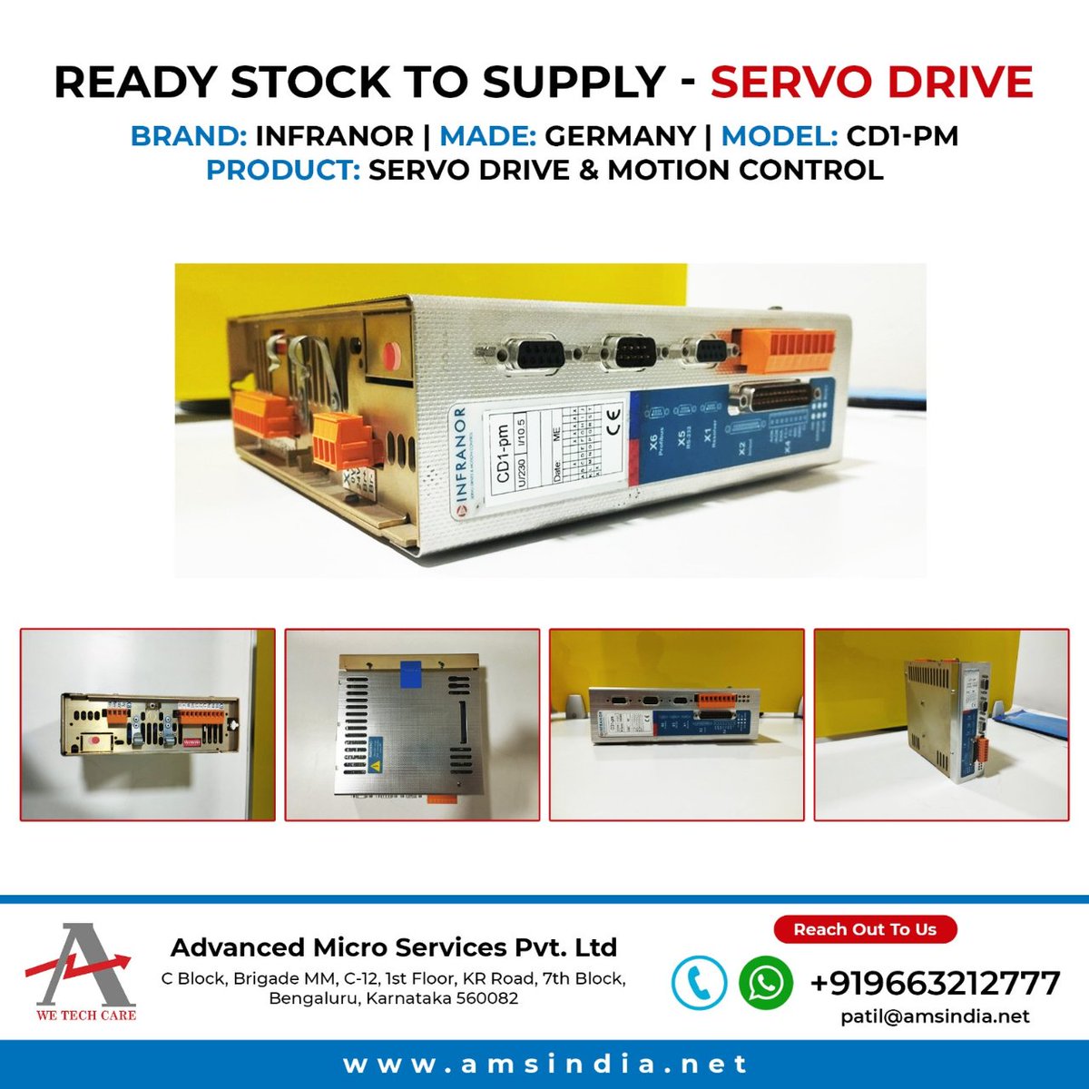 AMSPLIndia's tweet image. 🚛 Servo Drives Ready for Dispatch! ⚡
Looking for servo drives from top manufacturers? 
✅ Siemens✅ Mitsubishi✅ Fanuc✅ Delta✅ Yaskawa ✅ Panasonic &amp;amp; More!
📞 Get in touch today:📧 Patil@amsindia.net📱 +91-9663212777
🌐 cncspares.net
#ServoDrives  #cncspares