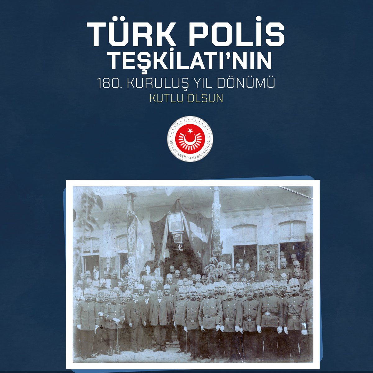 Türk Polis Teşkilatı'nın 180. Kuruluş Yıl Dönümü Kutlu Olsun.

#PolisHaftası 
#polisteskilatı180yasında