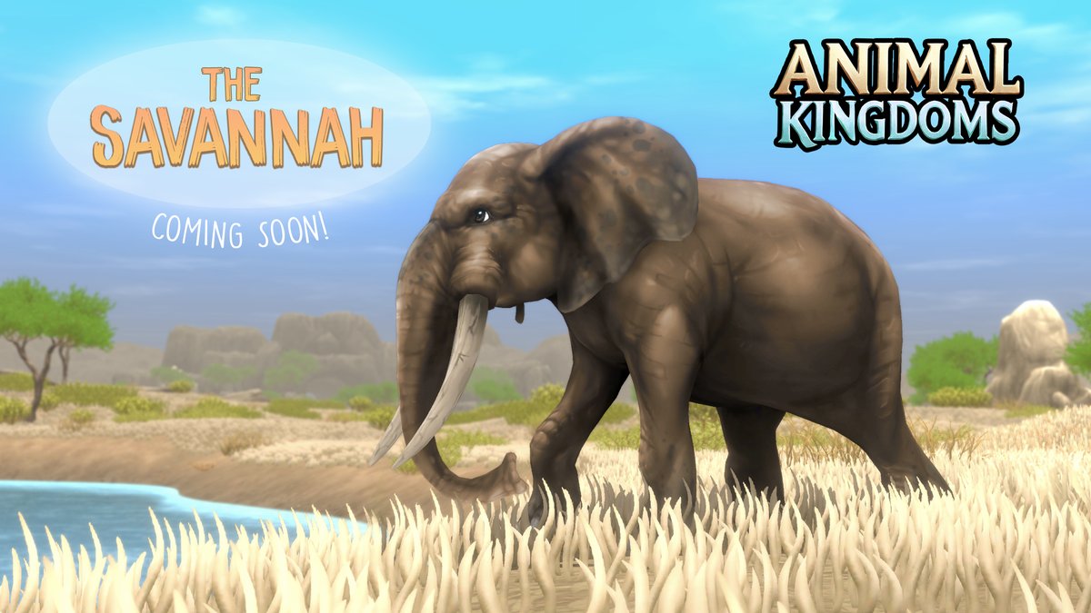 FoxieVentures's tweet image. 🐘🦁 The Savannah is calling...
Get ready to run wild in our next big update — the Savannah is coming to Animal Kingdoms! A stunning new area to explore, where you can roam the golden plains alongside elephants, hyenas, and other animals.

This update is coming soon - stay tuned!