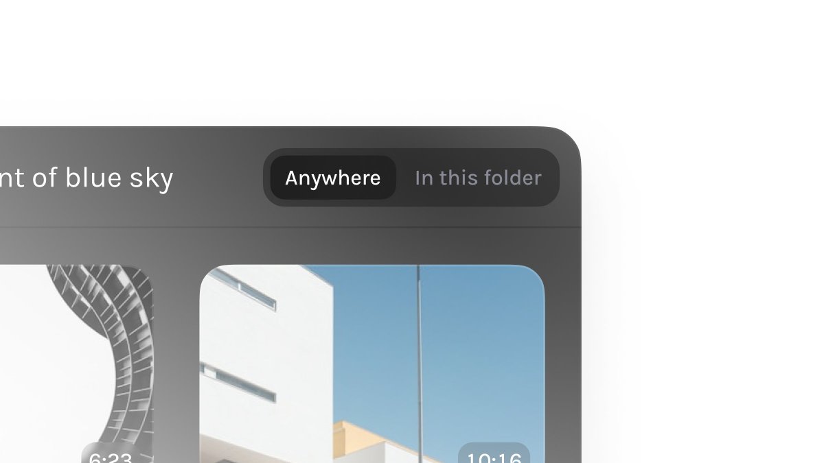 Look everywhere or stay local, scoped AI search.