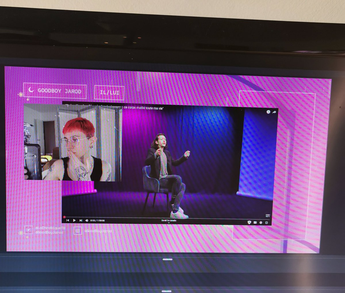 Ce soir à 20h sur twitch on regarde l'interview d'une detransitionneuse transphobe sur la chaîne des deux transphobes en chef ! Venez râler avec moi, jvous jure c'est lunaire Twitch.tv/goodboyjarod