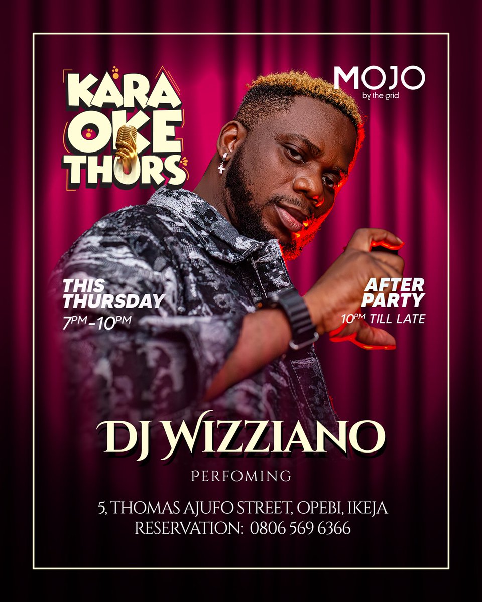 mojobythegrid's tweet photo. Tonight at Mojo: Karaoke first, then we light it up! 🔥 The after-party lineup is stacked and ready to keep the vibes going till late. 🎤

Are you ready? 🎶

RESERVATIONS ARE OPEN 📩

☎️+2348024162404 +234 8060418505
📍5, Thomas Ajufo Street, Opebi, Ikeja Lagos.

#Karaoke #Party https://t.co/M0kgYMo5S2