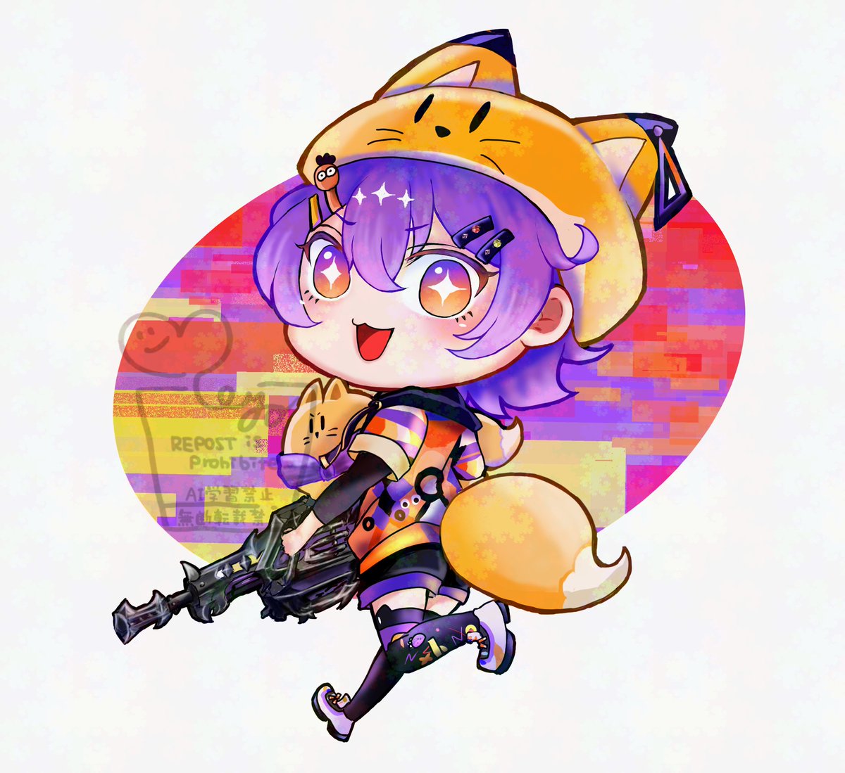 kisa_ragi00889's tweet photo. 第二回 #CRNCUP 原賞のイラストを頂きました🦊

めよちゃんさん（ #meyoch_ ）ありがとうございます！！

めっちゃかわいい～～！！！！！！！！！
ちゃんとリーヴァーオーディンで卍チルなやくざ卍しててにっこりしました

にしてもかわいい https://t.co/xlMhwCr4ps