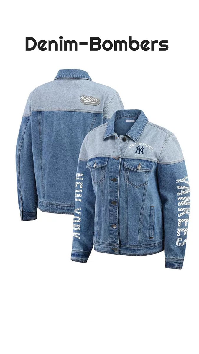 LOCLshopRewards's tweet image. tkqlhce.com/click-10110548…

Bronx Bomber Energy - now in denim. 🧢

This WEAR by Erin Andrews jacket brings iconic Yankee pride with off-duty cool.

#YankeesStyle #WEARbyEA #DenimDoneRight #BronxBombers #GameDayLooks #NYCChic #PinstripePride #MLBStyle #HumbleAndBold #YankeesFashion