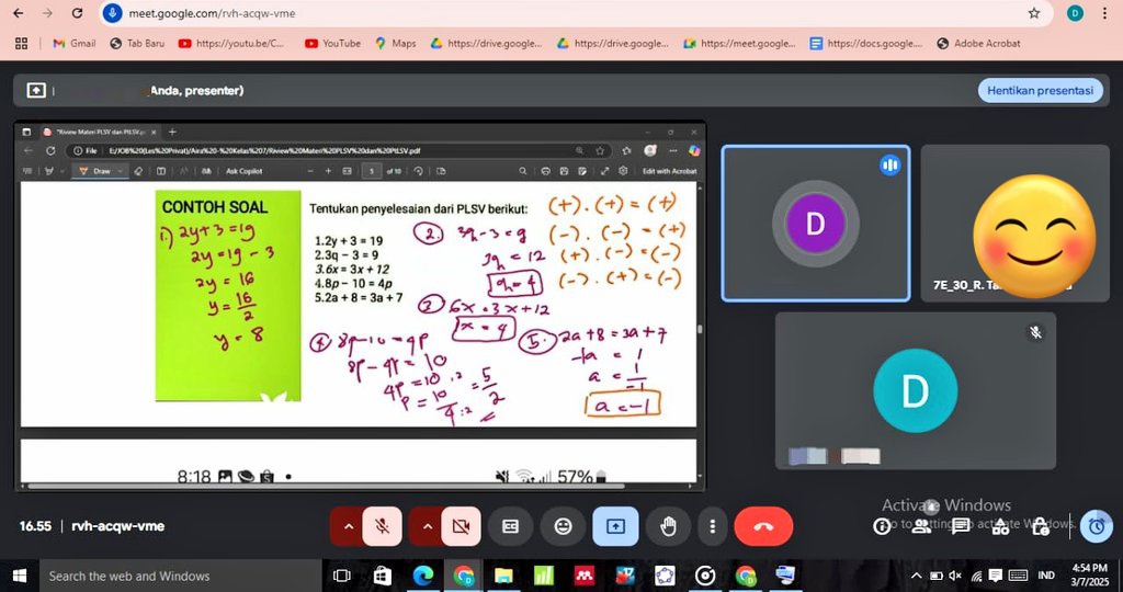 TutorMath__'s tweet photo. 9) Materi Persamaan Linear Satu Variabel (PLSV) #kelas7 

#7/3/35 #latepost https://t.co/lQNMBFZ7MB