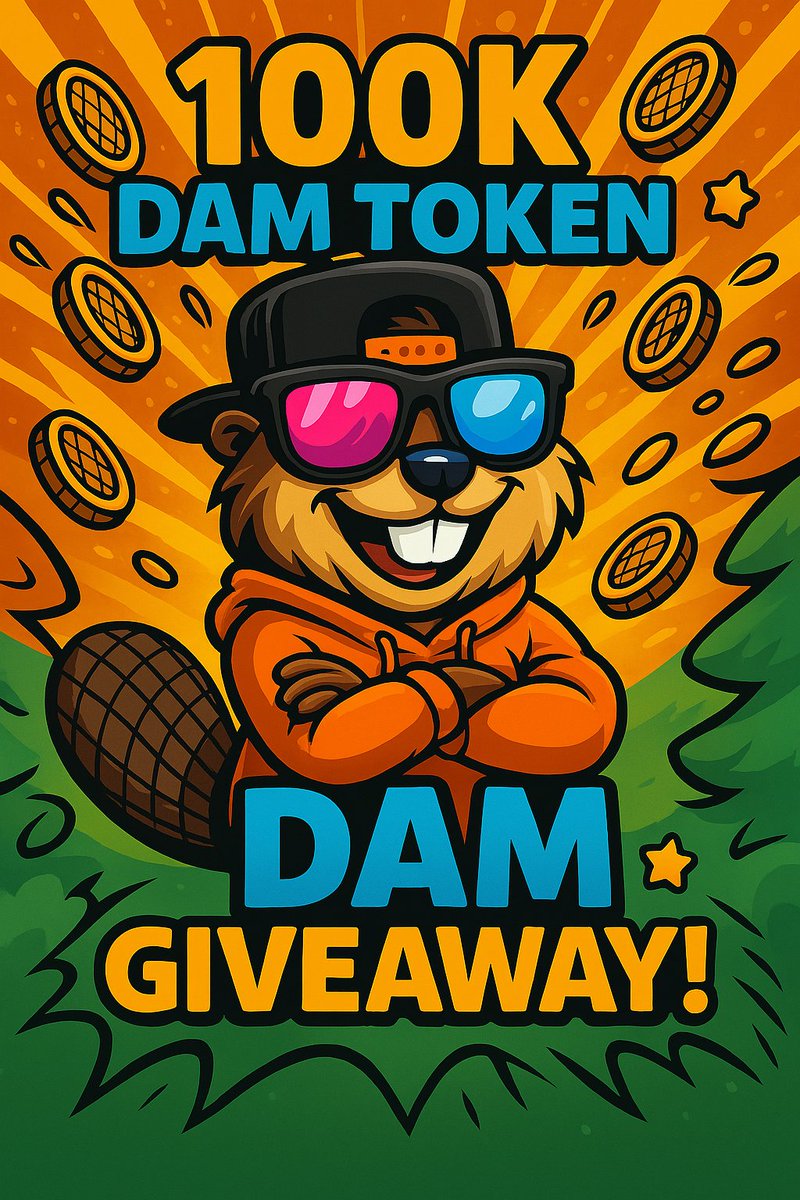 🚨 GIVEAWAY ALERT 🚨

100,000 DAM Tokens are up for grabs!!!! 💰
We’re celebrating all our Dam Fam with a drop so big, the whole forest’s shaking. Wanna win a chunk of it? Here’s how to enter:

✅ Like this post
💬 Comment “DAM!” below
🔁 Repost to spread the dam word

That’s it.