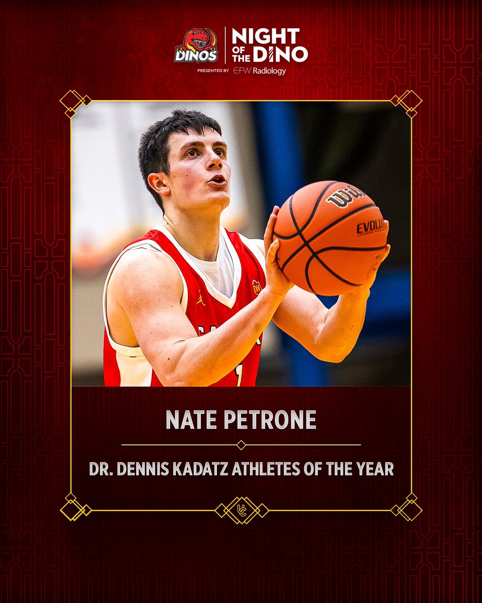 UCalgary Dinos (@ucdinos) on Twitter photo Congratulations to <a href="/DinosMBB/">UCalgary Dinos Men's Basketball ๐</a>โs Nate Petrone, your 2024-25 Dr. Dennis Kadatz Male Athlete of the Year! ๐๐
#GoDinos #NOTD Congratulations to <a href="/DinosMBB/">UCalgary Dinos Men's Basketball ๐</a>โs Nate Petrone, your 2024-25 Dr. Dennis Kadatz Male Athlete of the Year! ๐๐
#GoDinos #NOTD