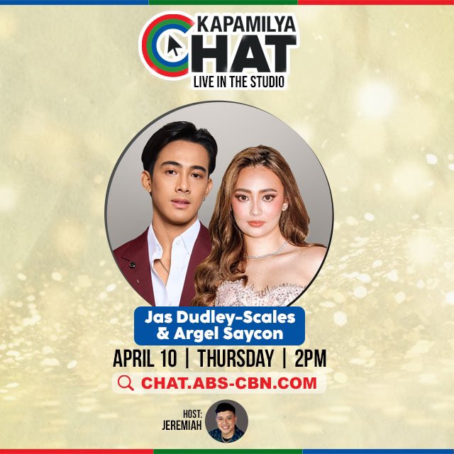 JeCatamio's tweet photo. Kapamilya Chat with #ArJas later at 2PM! 🥳

Got any questions for Jas and Argel? Shoot emm!! 📩 https://t.co/S2Qapf0vtJ