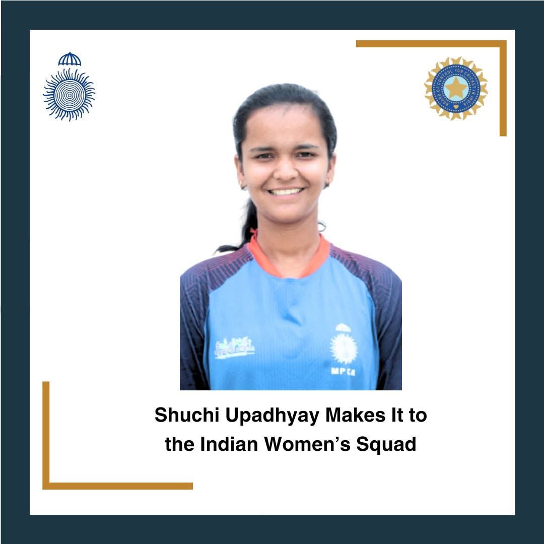 Shuchi Upadhyay a left arm spinner from Jabalpur Division has been selected for the India Women’s squad for the upcoming Tri-Nation ODI series against Sri Lanka and South Africa, starting on April 27 in Colombo. Congratulation #MPCA #bcci