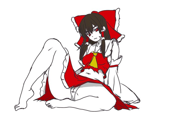 霊夢さんボロ絵のらくがき 