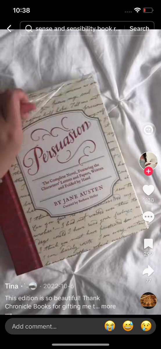 jeonceipt's tweet photo. lfs wtb looking for ph

-Anne of Green Gables
-Pride and Prejudice 
-Persuasion 
The Complete Novel, Featuring the Characters' Letters and Mementos, Written and Folded by Hand https://t.co/xtAMCZOvXZ