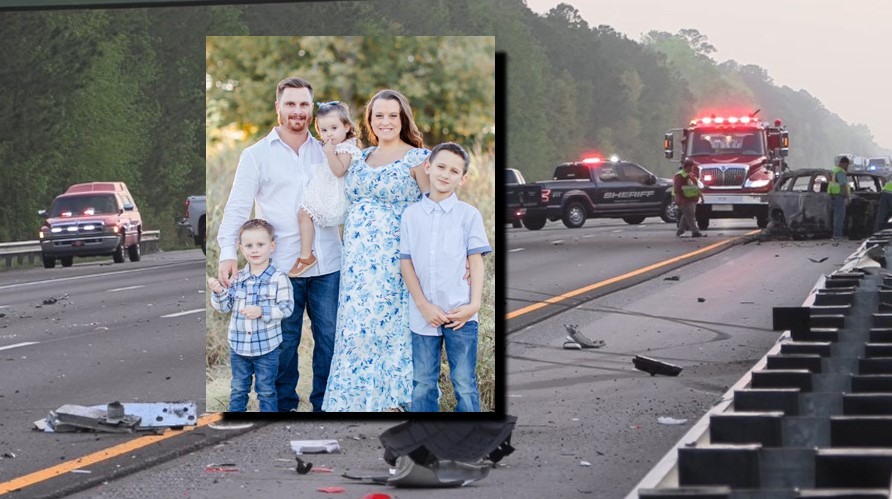 Arisu7Yu's tweet photo. Loved ones react to the deaths of North Carolina mother Reagan Dougan and her 4 children who were killed in an Interstate 95 crash while on a trip to go visit her husband.
Read more: https://t.co/q2kZsonSSV... https://t.co/OjqZ9sc5xm