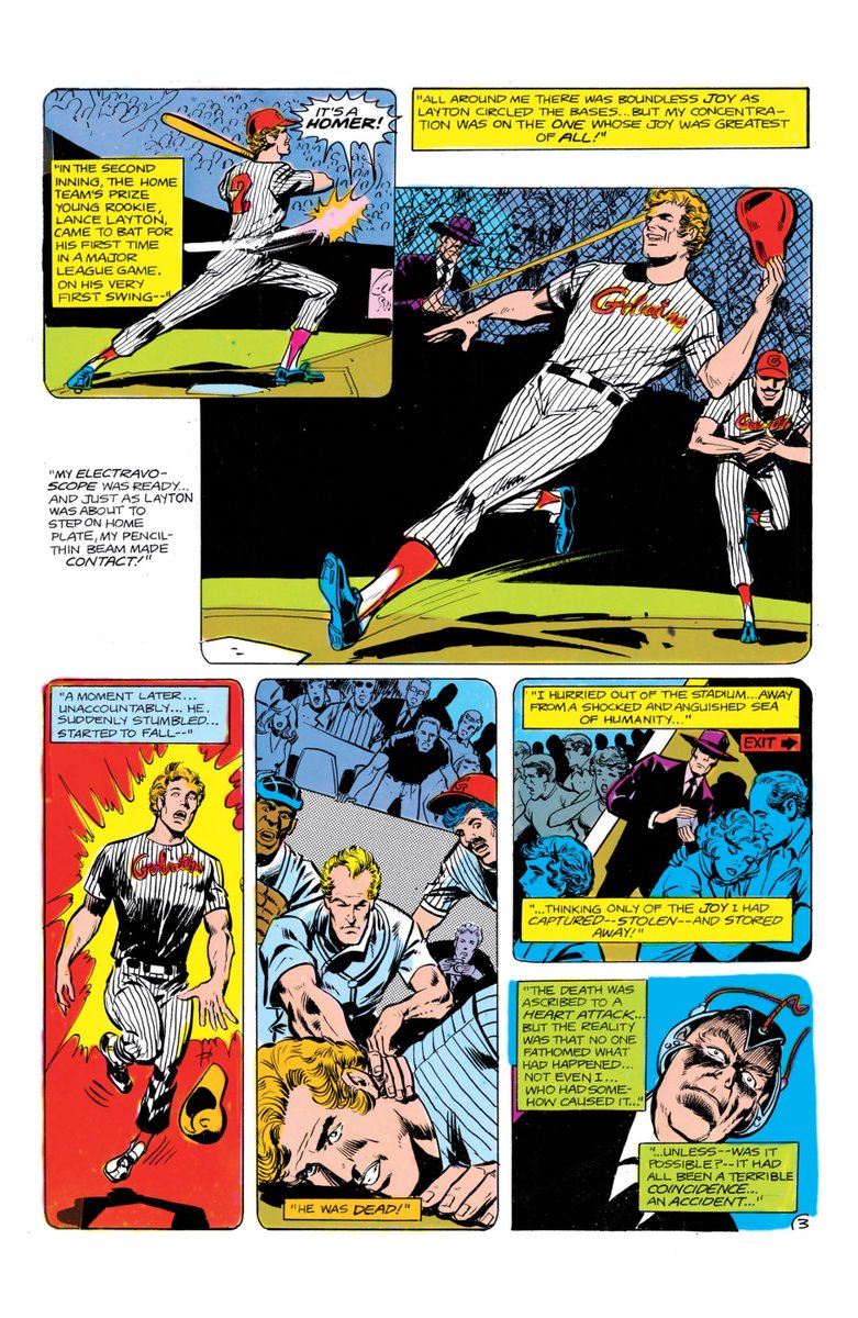 DCComicsObscure's tweet photo. Cosmo Dugger, also known as "Skull" Dugger in DC Comics (Earth-0), was a highly intelligent individual diagnosed with anhedonia, a condition that prevented him from feeling joy. To overcome this, he built machines to steal joy from others, which unintentionally killed his victims https://t.co/xgBLssIHag