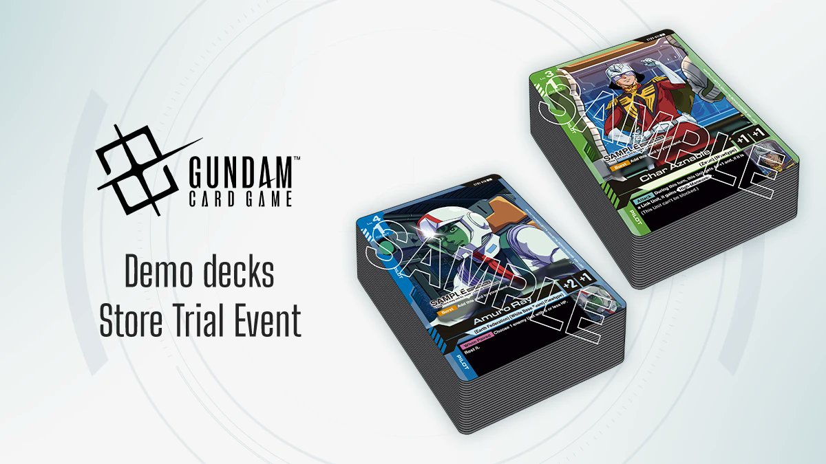 owl_bard's tweet photo. Hey folks! We will be hosting our Gundam Card Game demo-deck event this Saturday the 12th at 2:00 pm! We will begin accepting signs-ups in-store starting tomorrow when we open at 11:00. Fee is $10. Seating is limited. https://t.co/f74No7IAjT