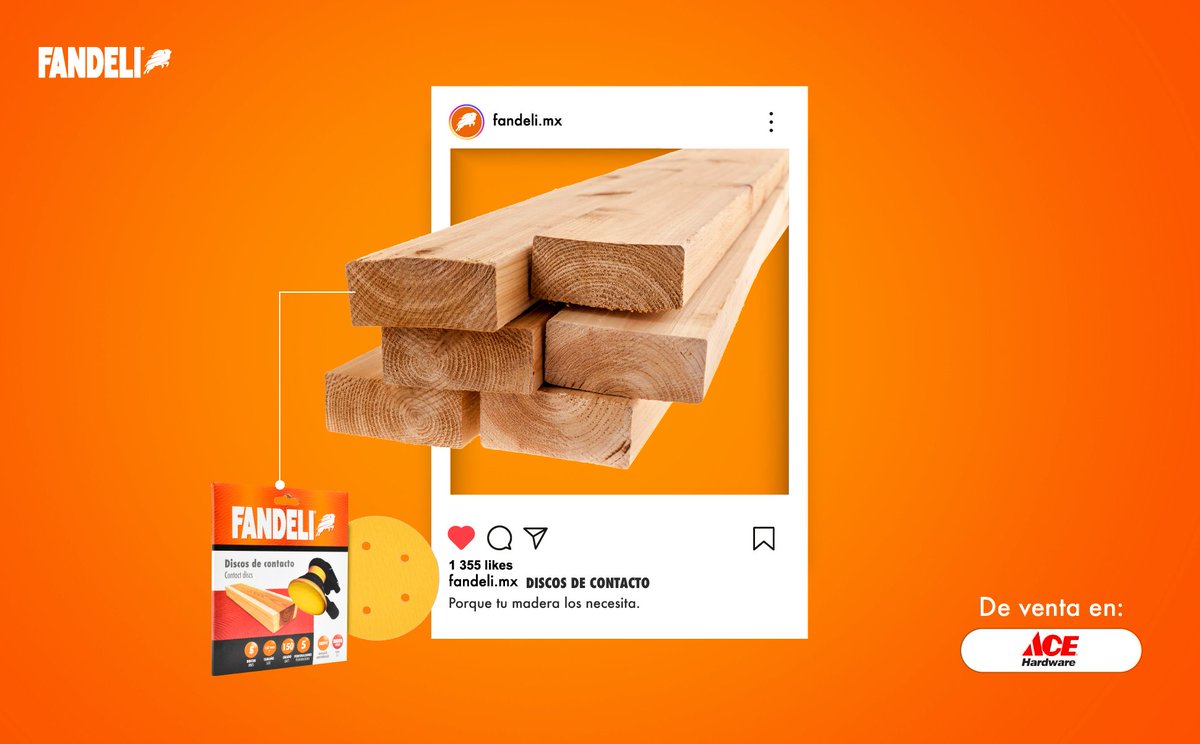 FandeliMexico's tweet photo. ¡Madera lista para cambiar! ✨
Los Discos de contacto A080 de FANDELI alisan y moldean madera en blanco, selladores, poliéster, lacas y barnices.

¡Acabados perfectos! 👌
 ➡️ Encuéntralos en @acehardwaremx

#FANDELI #PoderFANDELI #AceHardware https://t.co/5tm4nJsP8c