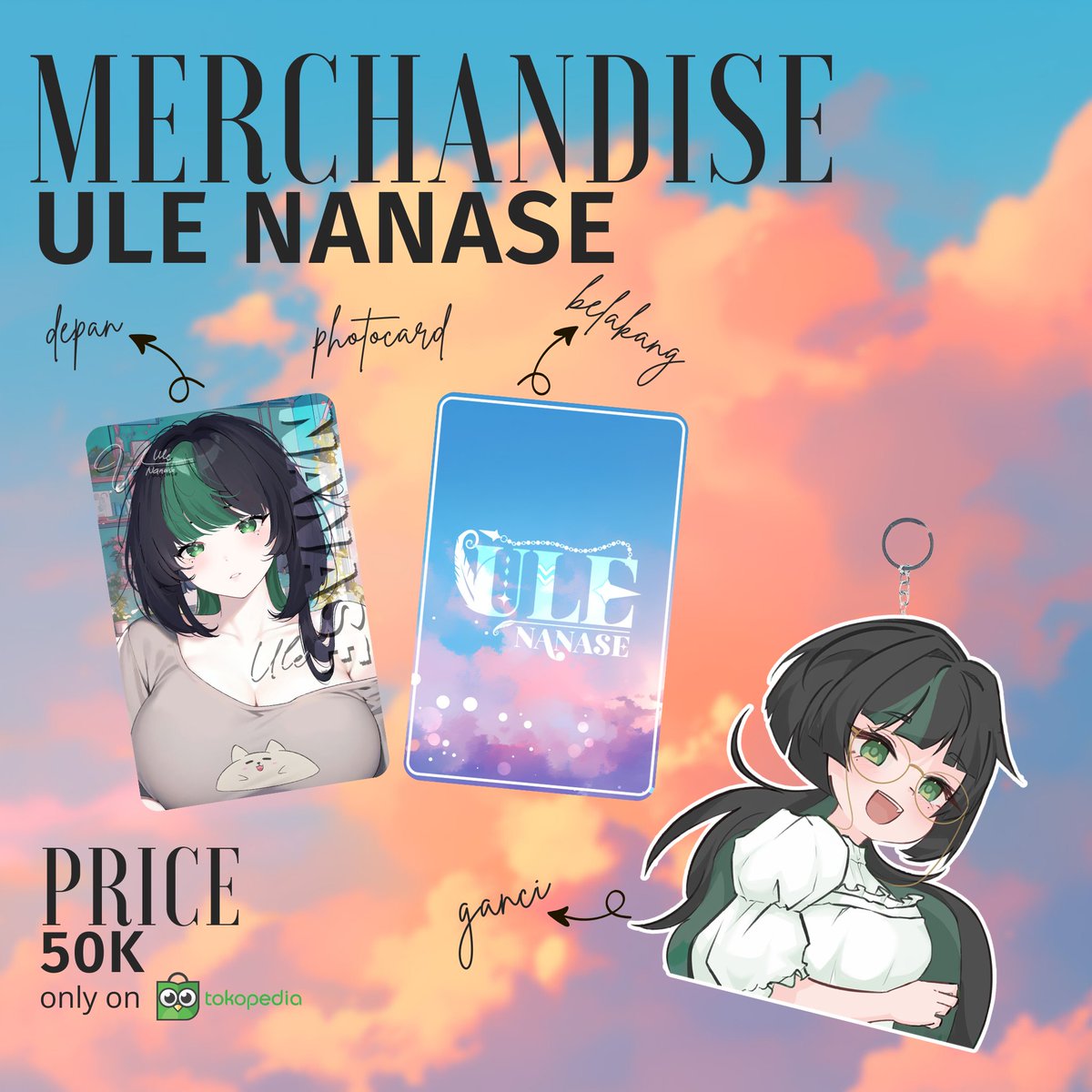 UleNanase's tweet photo. HELLOUR!!!
Siapa yang udah nunggu merchandise Ule Nanase? Akhirnya merch Ule hadir di Tokopedia tapi limited yaa karena stok hanya ada 20!!!
Jadi ayok checkout sekarang juga
https://t.co/s05rpd48Wo
#vtuber #VtuberID #vtuberindonesia #merchandise #merchvtuber #ulenanase https://t.co/JhWDKuRhYj