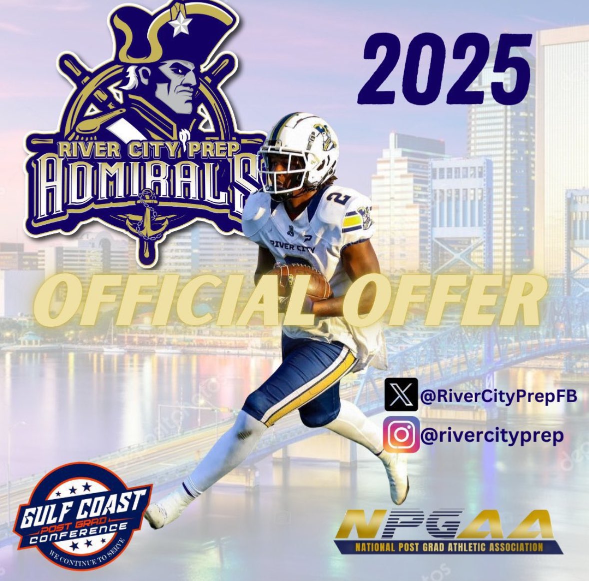 nolimitshak14's tweet photo. After a great conversation with @coachTaye51 i’m blessed to receive a offer from River City 🙏🏾 🔵 ⚪️ @RiverCityPrepFB @_Coach_Austin @Plymker_Sports @_BTW_Football https://t.co/tPSK1m4WWw