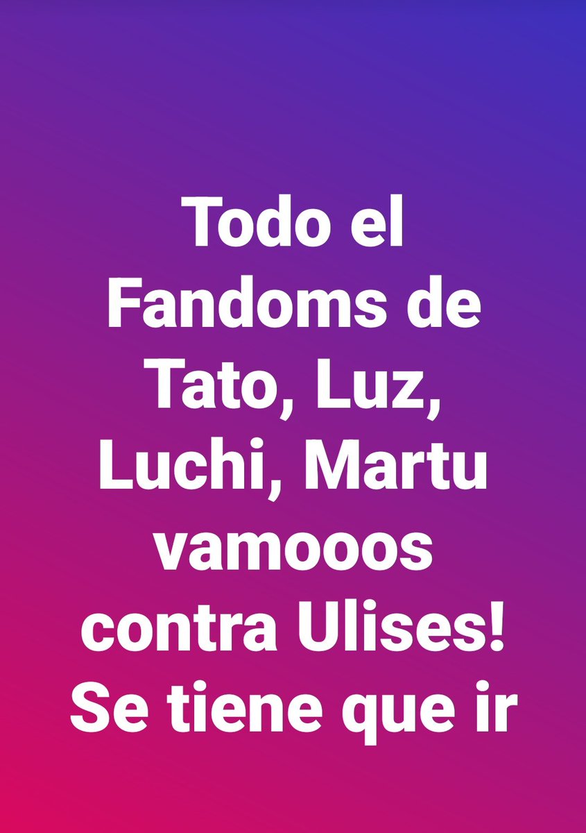 Marce038742541's tweet photo. #UlisesAl9009 Argentina 
#VotoUlisesAl7020 Uruguay 
#UlisesAl9009 CORDOBA
#tatotieneaguante 
#GranHermanoArgentina 
#GranHermano 
#GranHermano2025 https://t.co/ABDJEtQ0MU