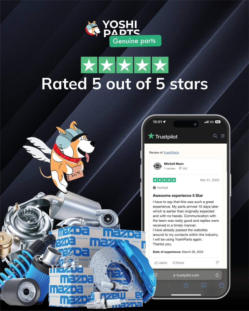 YoshiParts's tweet photo. Thank you so much for your kind review! π
We appreciate your support and look forward to assisting you again!
#SpareParts #ToyotaParts #NissanParts #GenuineParts #OemParts #YamahaParts #MazdaParts #LexusParts #InfinitiParts #HyundaiParts #KiaParts #KawasakiParts #HondaParts https://t.co/cmlHqvHPoA