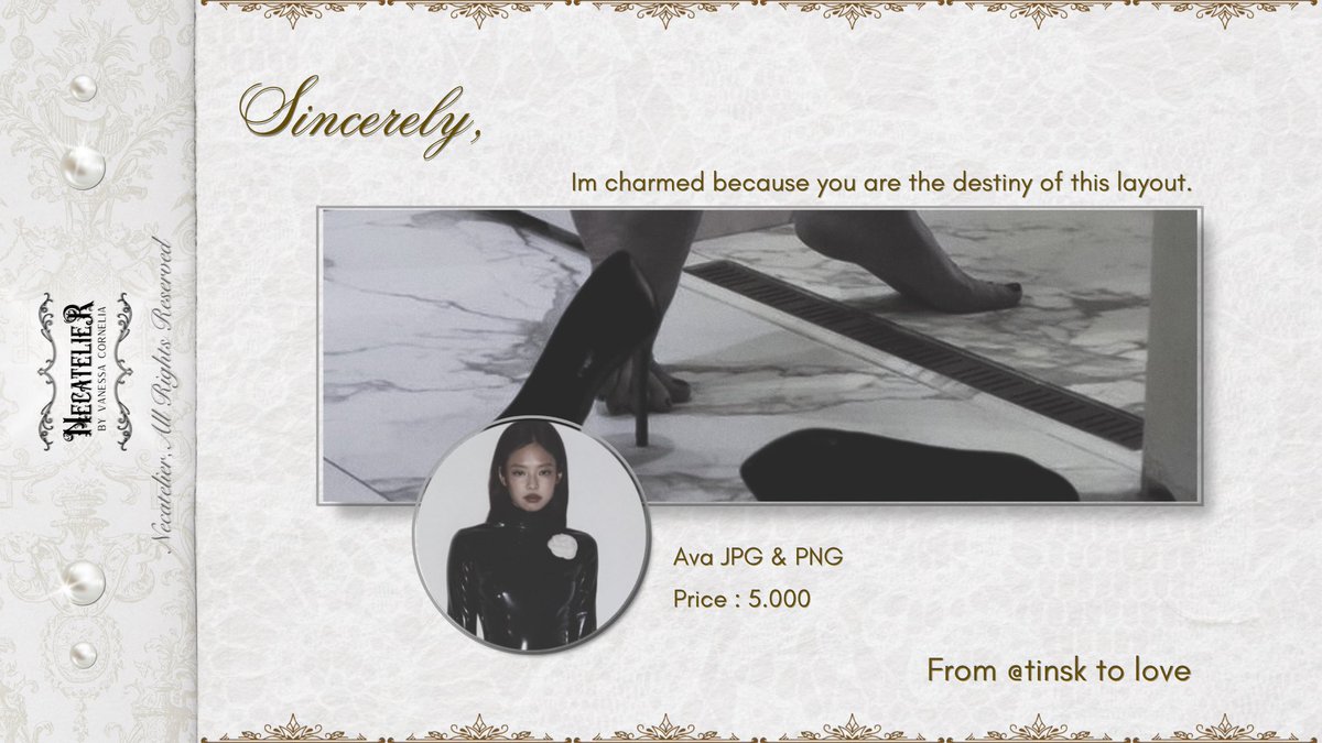 Vaneitte's tweet image. jennie kim ready stock layout!
dm @.tinsk if u interested

#zonaba #zonauang