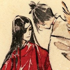 xie lian is so cutie pie with his hair in a bun ☹️