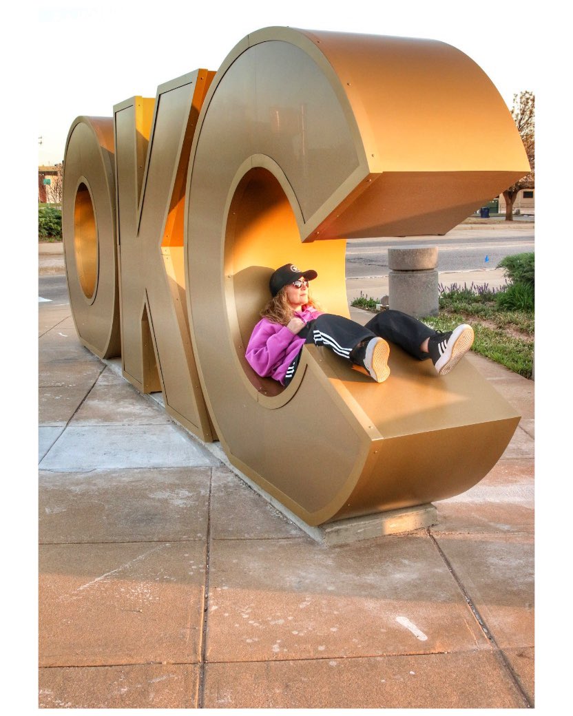 Kicking it in the #405…#OKC