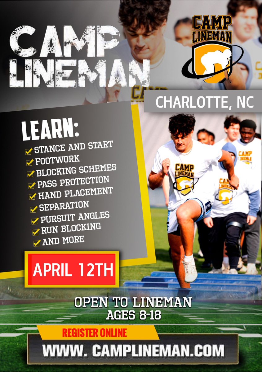Camp Lineman (@camplineman) on Twitter photo Calling the BIGS this weekend! camplineman.com/camp-lineman-c… <a href="/swright12/">Coach Sam Wright, MBA</a> <a href="/CoachJames90/">Chris James</a> Calling the BIGS this weekend! camplineman.com/camp-lineman-c… <a href="/swright12/">Coach Sam Wright, MBA</a> <a href="/CoachJames90/">Chris James</a>