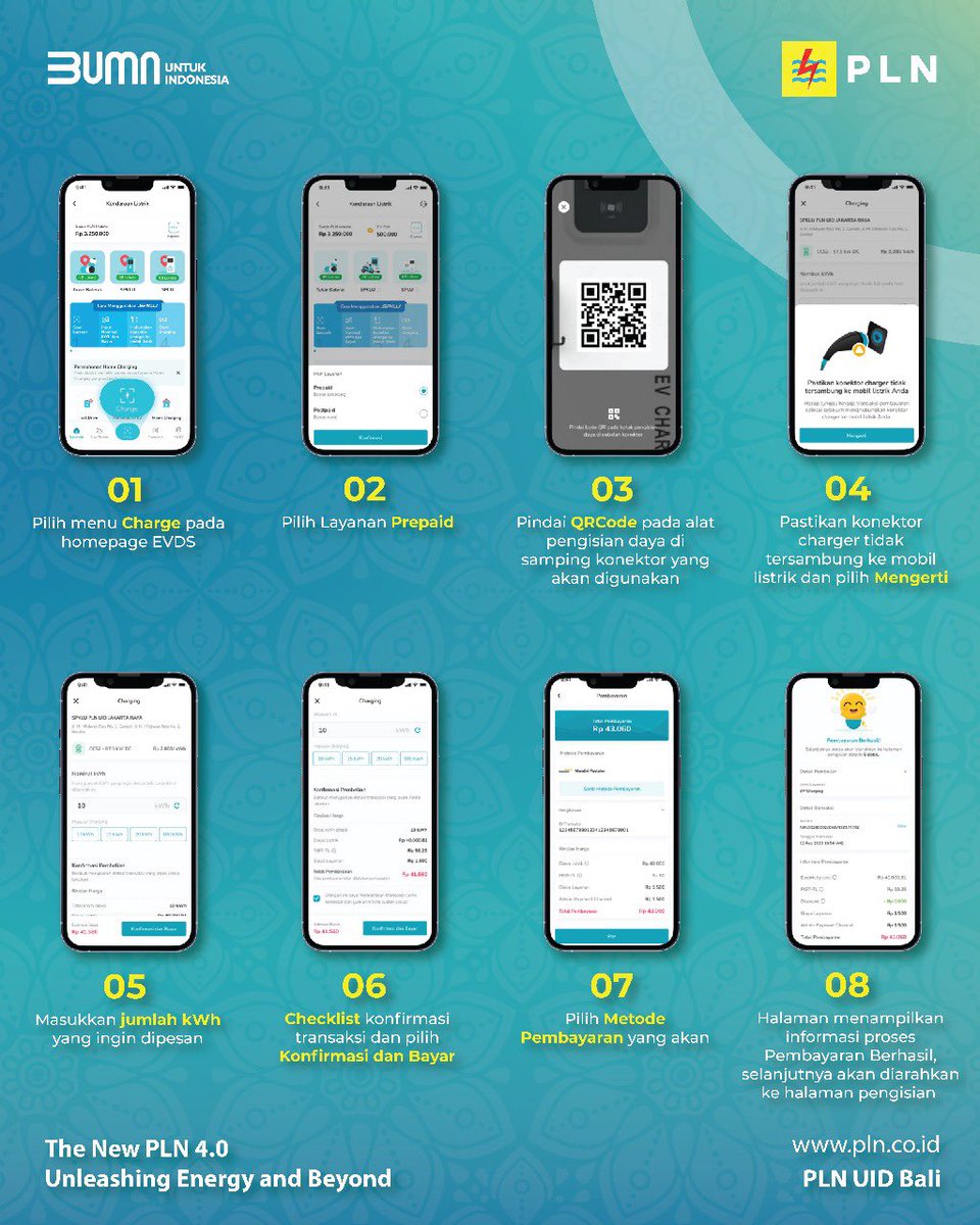 achiecharming's tweet image. Hai, Semeton Electrizen
Mau beli mobil listrik tapi masih bingung untuk isi ulang daya kalau sedang di luar rumah? 
Ini nih alur isi ulang daya listrik mobil listrik di SPKLU PLN pakai PLN Mobile. Ternyata semudah itu ya. 
Udah ga ragu lagi kan? Yuk, beralih. 
#PLNUIDBali #PLN