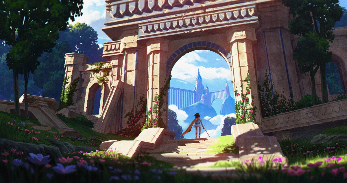 Hi #PortfolioDay! I'm Kevin, I do concept art/visual development for animation and games!
I love to paint ruins!!