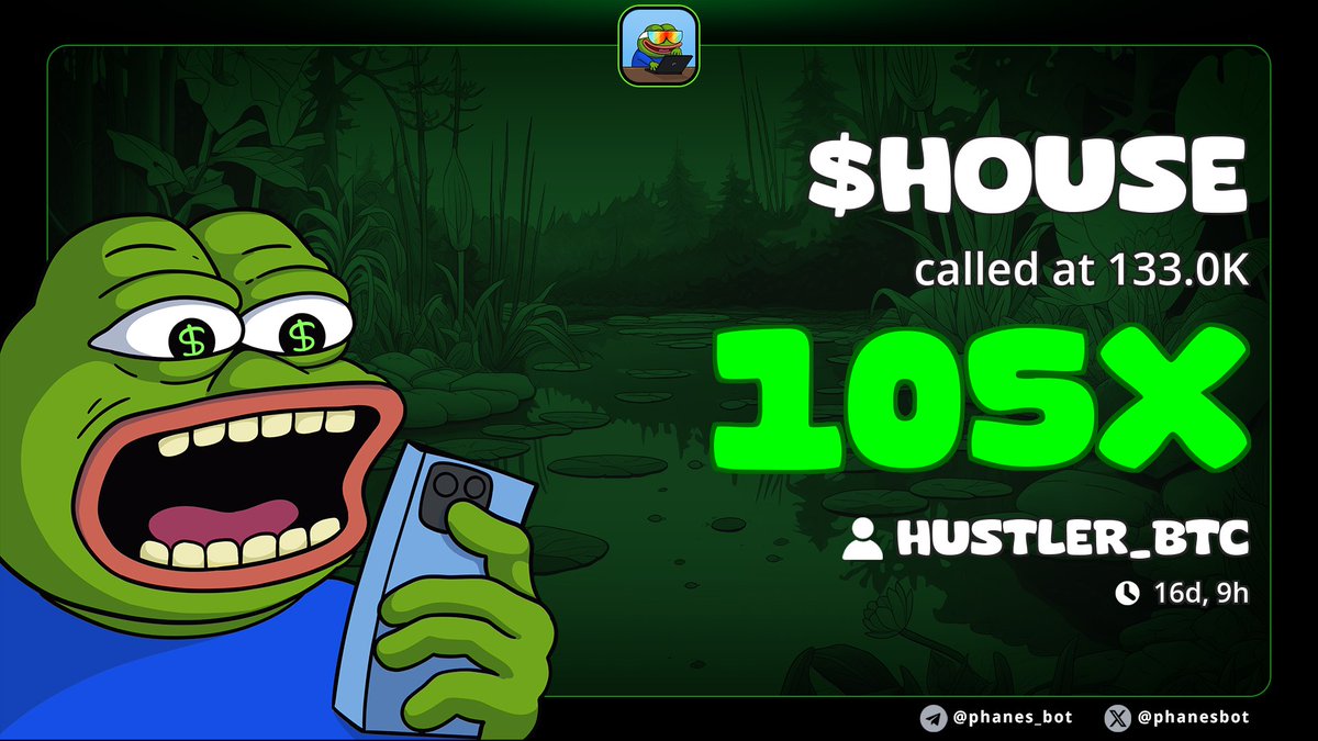 Use code Hustler to get into chat. $HOUSE