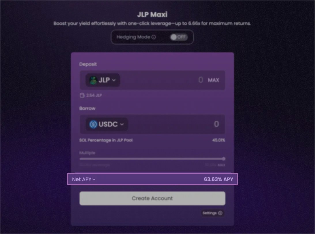 🚀 APY has soared to 63.63%—and it’s still climbing.

Even in a down market, your yield can defy gravity.

Tap into Vaulka to leverage your JLP yield like never before: solana.vaultka.com/leverage

Don't just watch—maximize your upside.