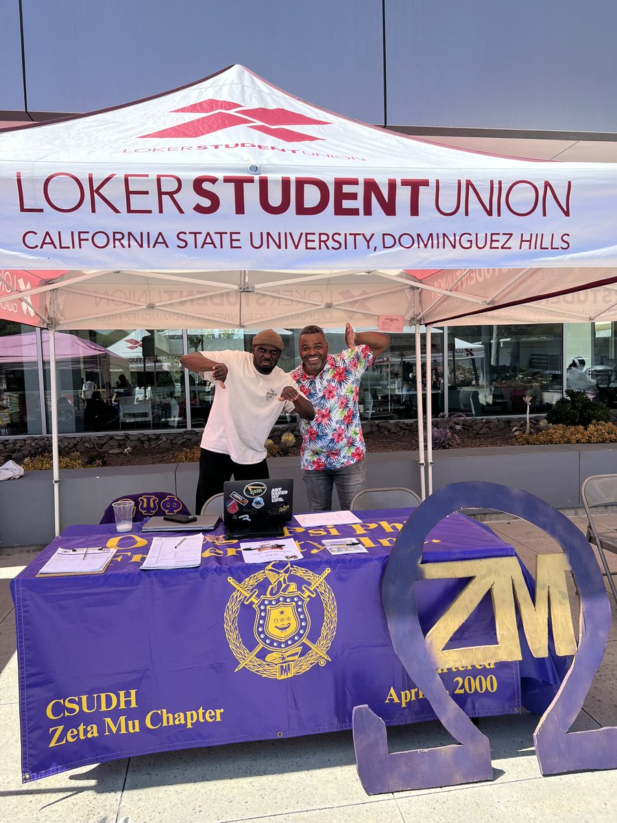 larryhygh's tweet photo. Great to meet my Omega Brother, Chadwick, from Zeta Mu, this afternoon on campus! @wickbjj @zetamuques @opp12thd @ugc_csudh https://t.co/SlrTQPCd53