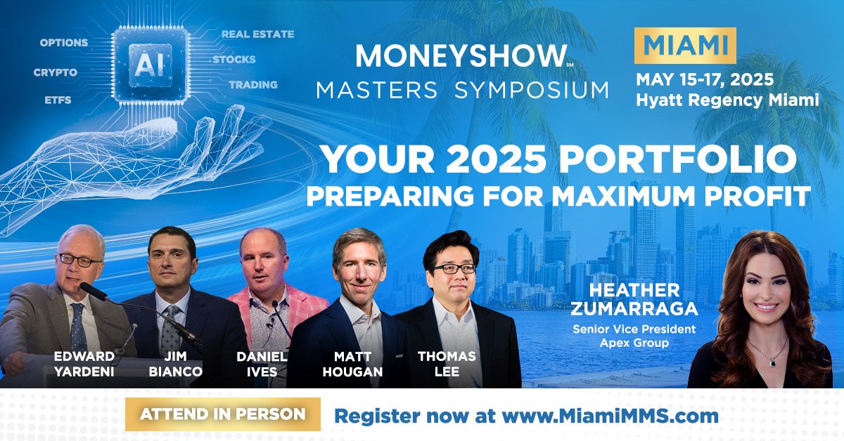 Join us <a href="/MoneyShow/">MoneyShow</a> Investment Masters Symposium &amp; Apex Group 🌍 Register lnkd.in/erxeEey9
#Apexgroup #moneyshow
