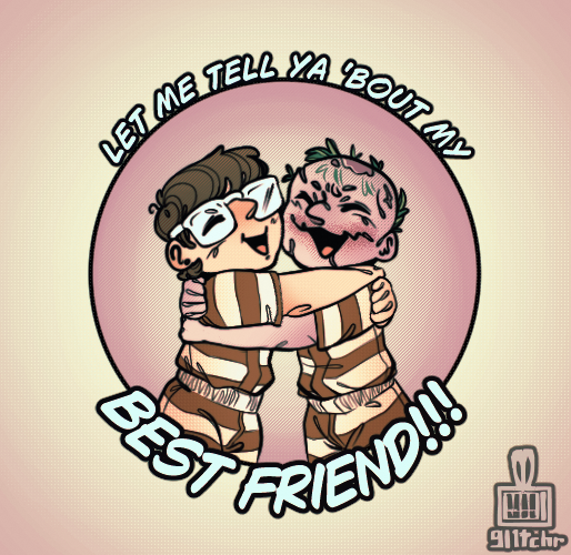 gl1tchr_'s tweet photo. may their friendship last a total of five minutes outside of Arkham!!! https://t.co/y0CFJNt5z9