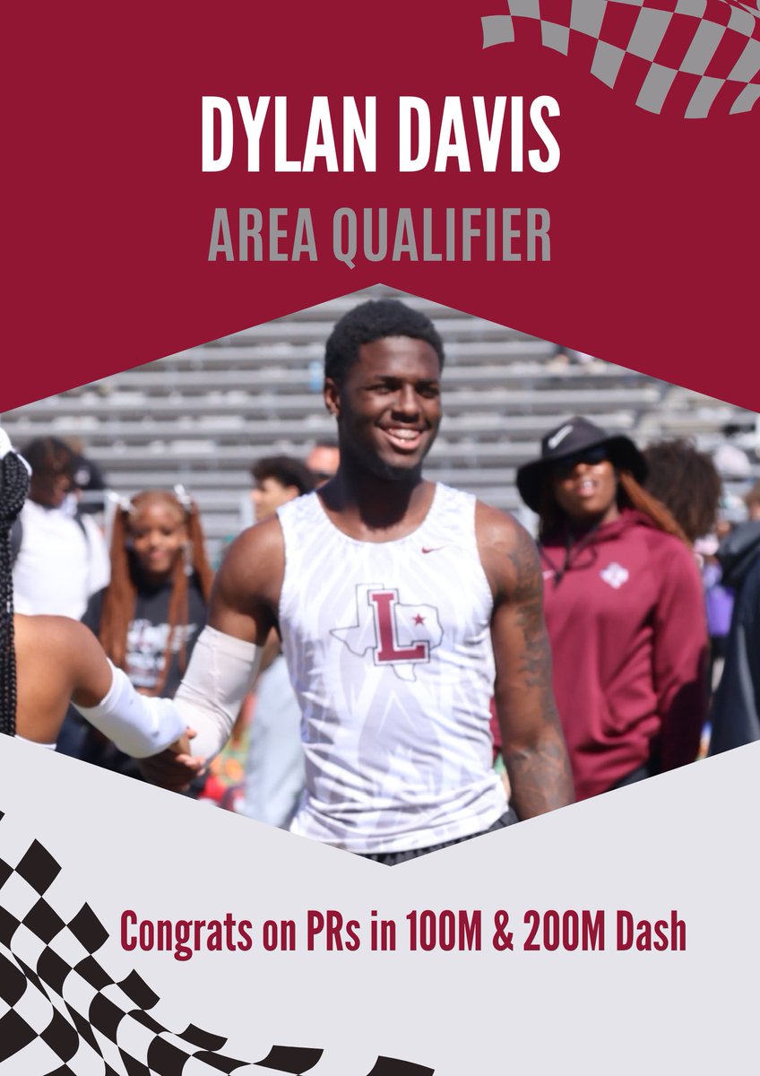 Farmer Running (@lhscc_track) on Twitter photo Awesome job by our athletes at the District 5-6A meet last week at Little Elm.
Congrats to freshman A'aliyah Wood on qualifying to the area meet and running a pr in the 200m.
Junior Dylan Davis <a href="/3dylan_/">Dylan Davis</a> qualified in all 3 of his events running new PR's in the 100m & 200m. Awesome job by our athletes at the District 5-6A meet last week at Little Elm.
Congrats to freshman A'aliyah Wood on qualifying to the area meet and running a pr in the 200m.
Junior Dylan Davis <a href="/3dylan_/">Dylan Davis</a> qualified in all 3 of his events running new PR's in the 100m & 200m.