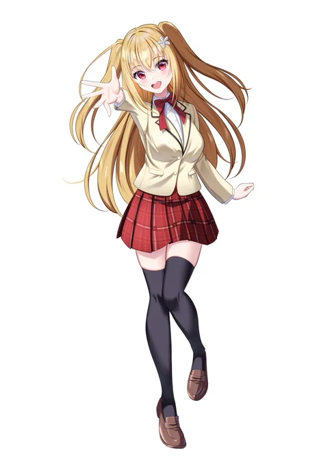 立夏にゃん様のオリジナルキャラクターのデザイン&amp;立ち絵描かせていただきました! よろしくお願いします〜!