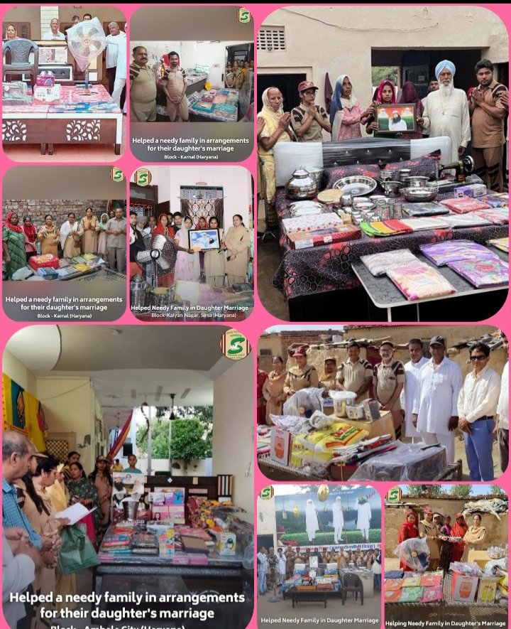 _I_am_Muskan_'s tweet photo. Blessings initiative by Dera Sacha Sauda provides financial &amp; logistical support for weddings, proving that many hands make light work, thus bringing joy &amp; relief to economically weaker families, especially for thousands of girls from underprivileged backgrounds. #Aashirvad https://t.co/5Jd0lA5jjM