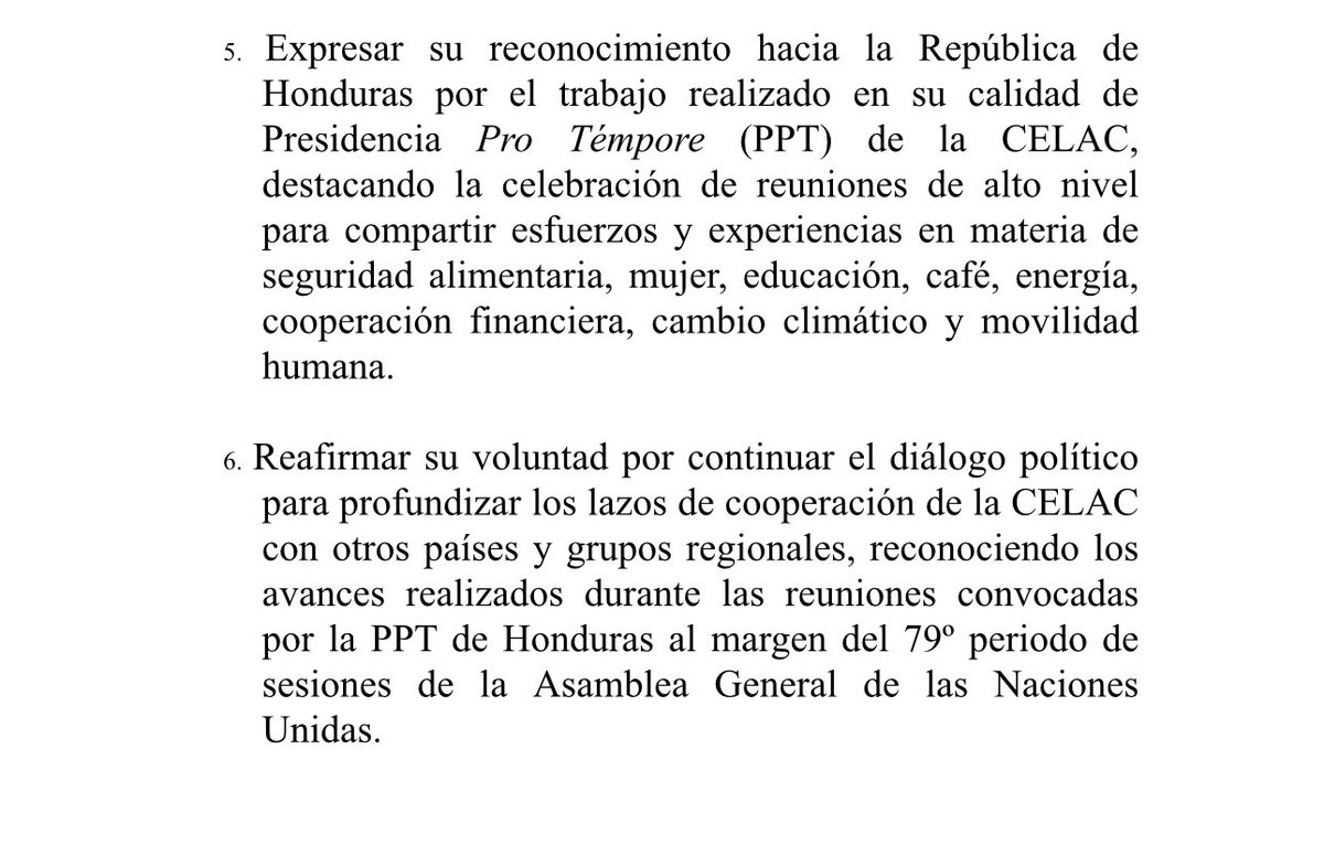 CELAC Honduras tweet media