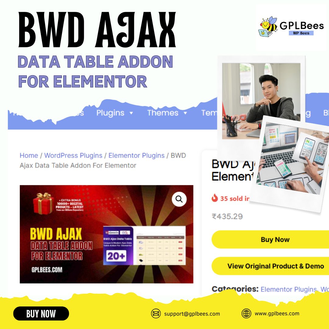 gplbees's tweet photo. 🚀 Streamline Your Data Display with BWD Ajax Data Table Addon for Elementor – Now Available at GPL Bees!

📥 Grab your GPL-licensed copy now from GPL Bees:
👉 https://t.co/7NYkVwMxWG

#WordPressPlugins #WordPressThemes #GPLPlugins #GPLThemes
 #DataTable #Elementor #WebDesign https://t.co/ejIfGzeRlD