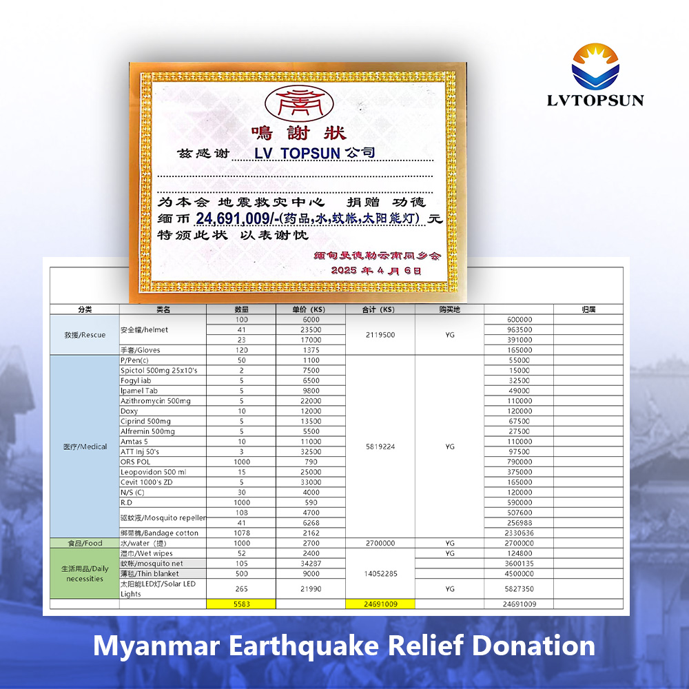 LVTOPSUN's tweet photo. LVTOPSUN has donated to the Myanmar 
Red Cross &amp; Unan Bon Temple in Mandalay. 🙏

Wishing everyone a swift recovery and the strength to rebuild.

#LVTOPSUN #MyanmarEarthquakeRelief #StayStrongMyanmar https://t.co/zFFy8Y06TA