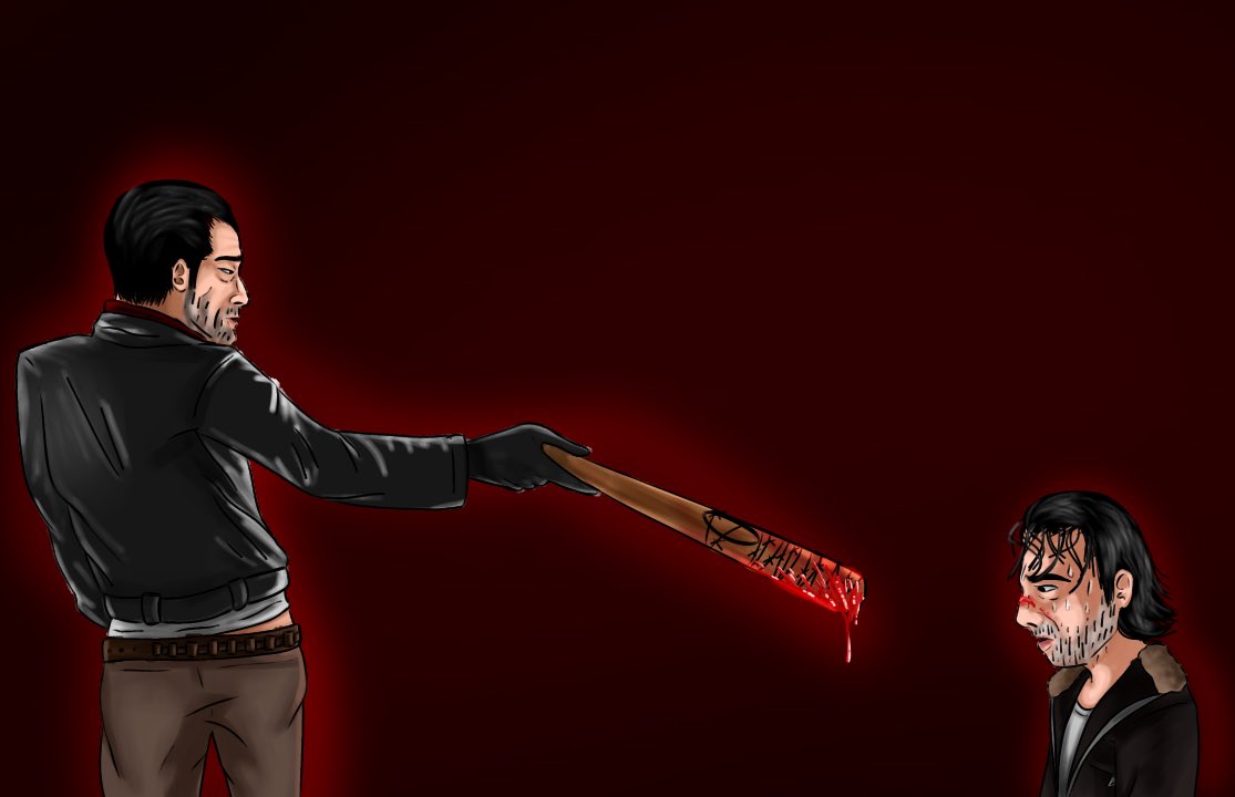 DragyEx's tweet photo. Recent TWD fanart - because I can and Negan is so hot. 

#twd #twdoc #selfship #oc #ocart #thewalkingdead #negansmith #art #shipart https://t.co/dp4w9TEHjh